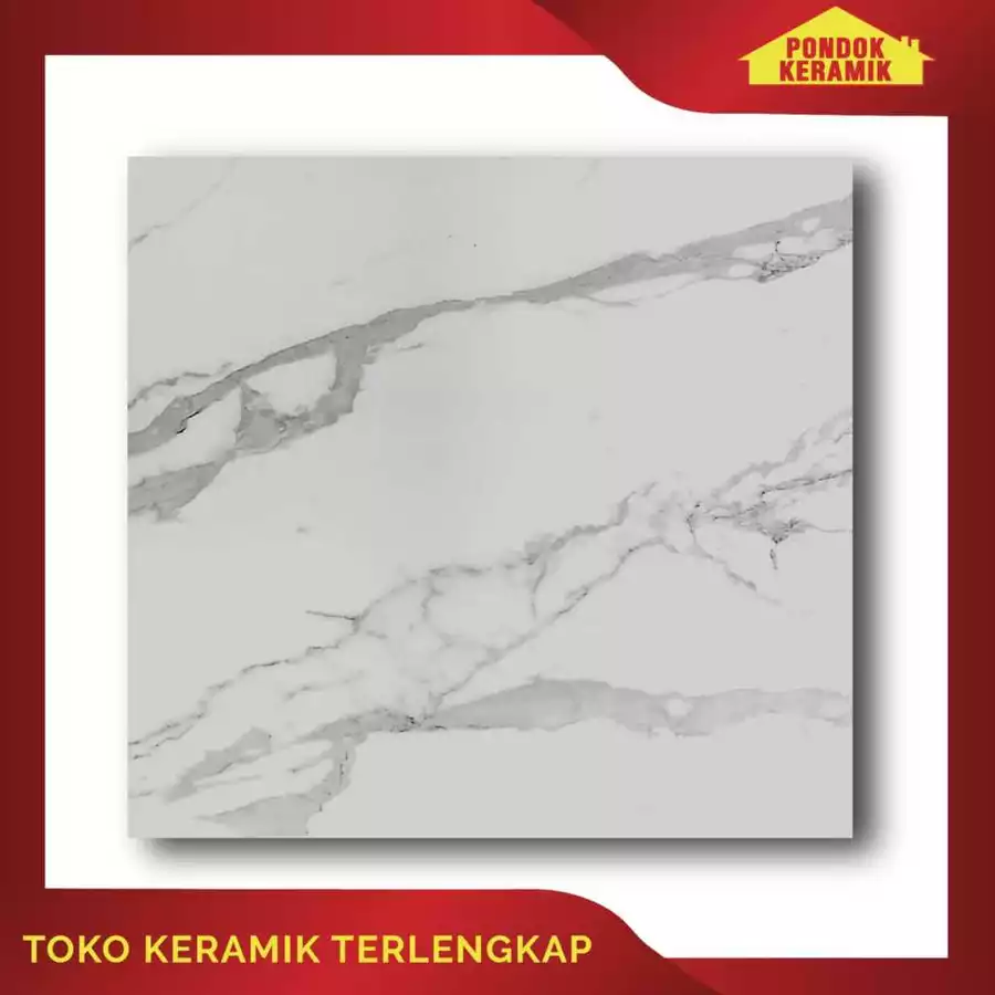 Keramik Lantai Signature 60x60 Casamila Bianco Motif Marble Marmer Rectified