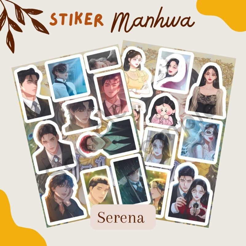 Jual Sticker Manhwa Serena A6 Waterproof Eiser Reins Grayon Frederic ...