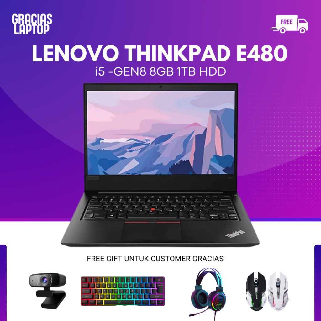 Jual Lenovo Thinkpad E480 Core i7 -GEN 8 16/1TB - Laptop Murah ...