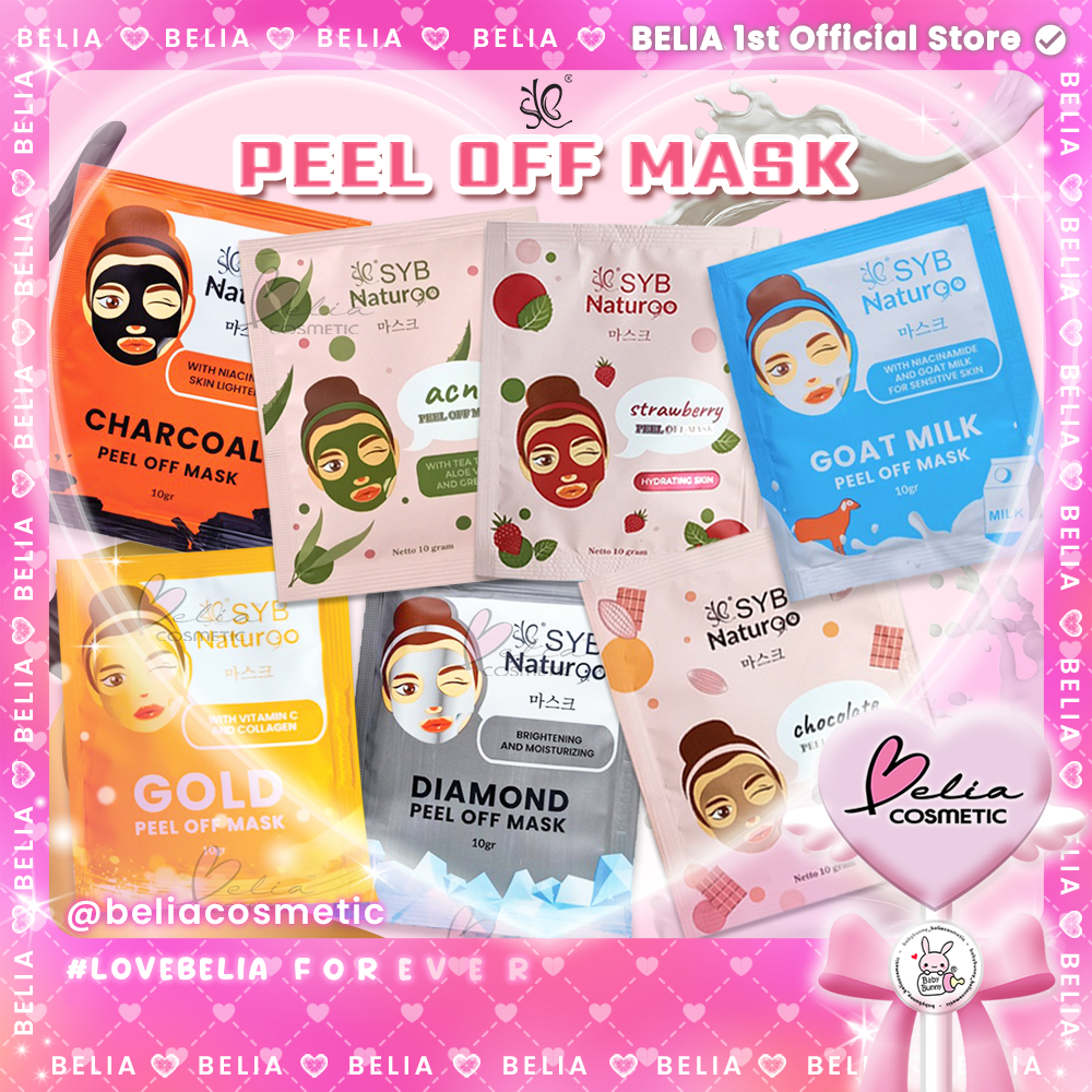 Jual BELIA SYB NATUR90 Peel Off Mask Goat Milk | Diamond | Gold ...