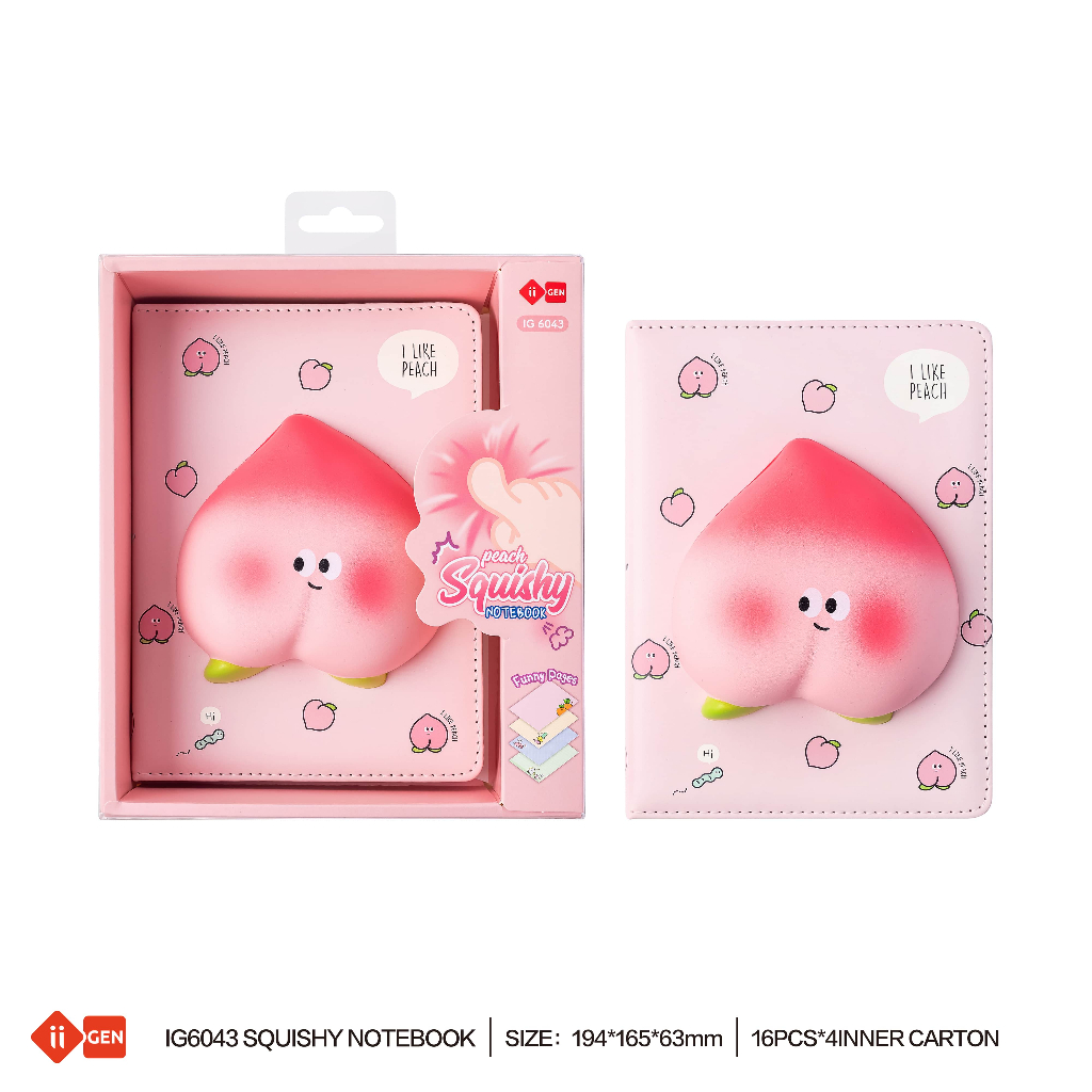 Jual Peach Squishy Notebook Besar/ Buku Catatan/ Buku Squishy IIGEN ...