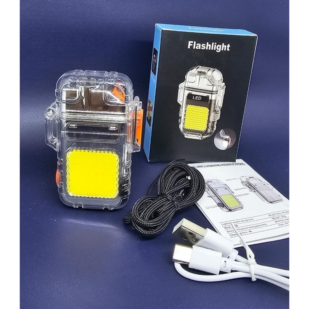 Jual Korek Api Elektrik Listrik Senter Lampu LED USB TYPE C Tahan Air ...