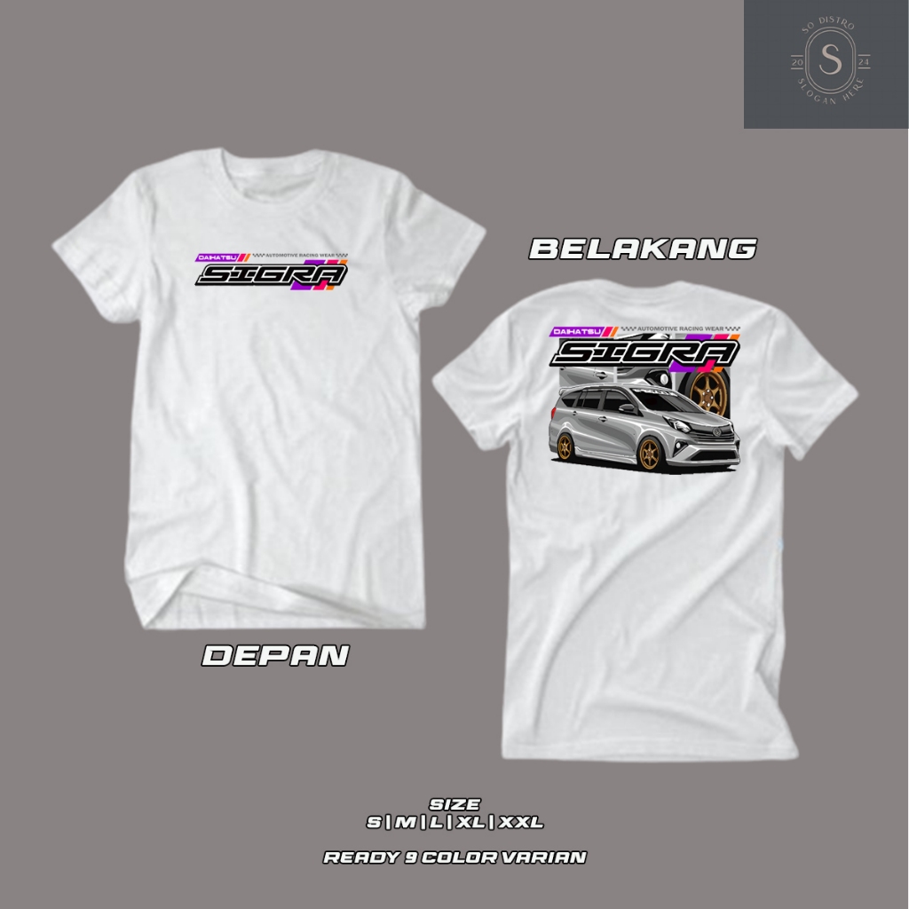Jual Kaos Racing Mobil Daihatsu Sigra Modifikasi Tshirt Sablon Lengan ...