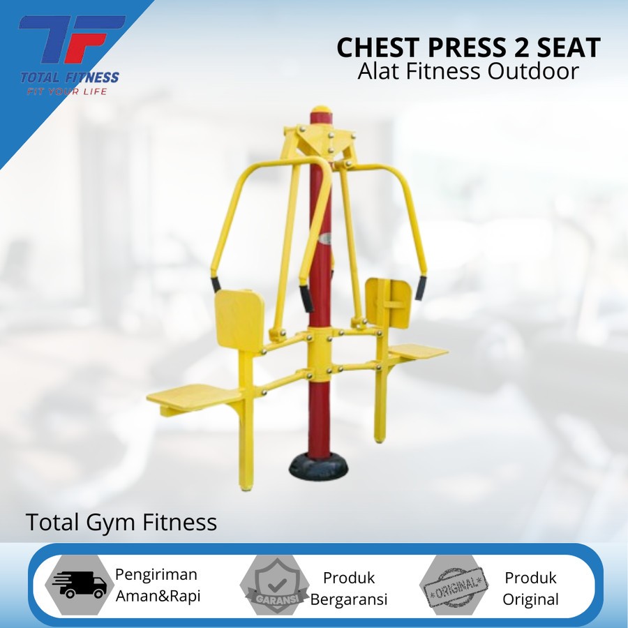 Jual Alat fitness Outdoor Taman Chest press 2 seat | Shopee Indonesia