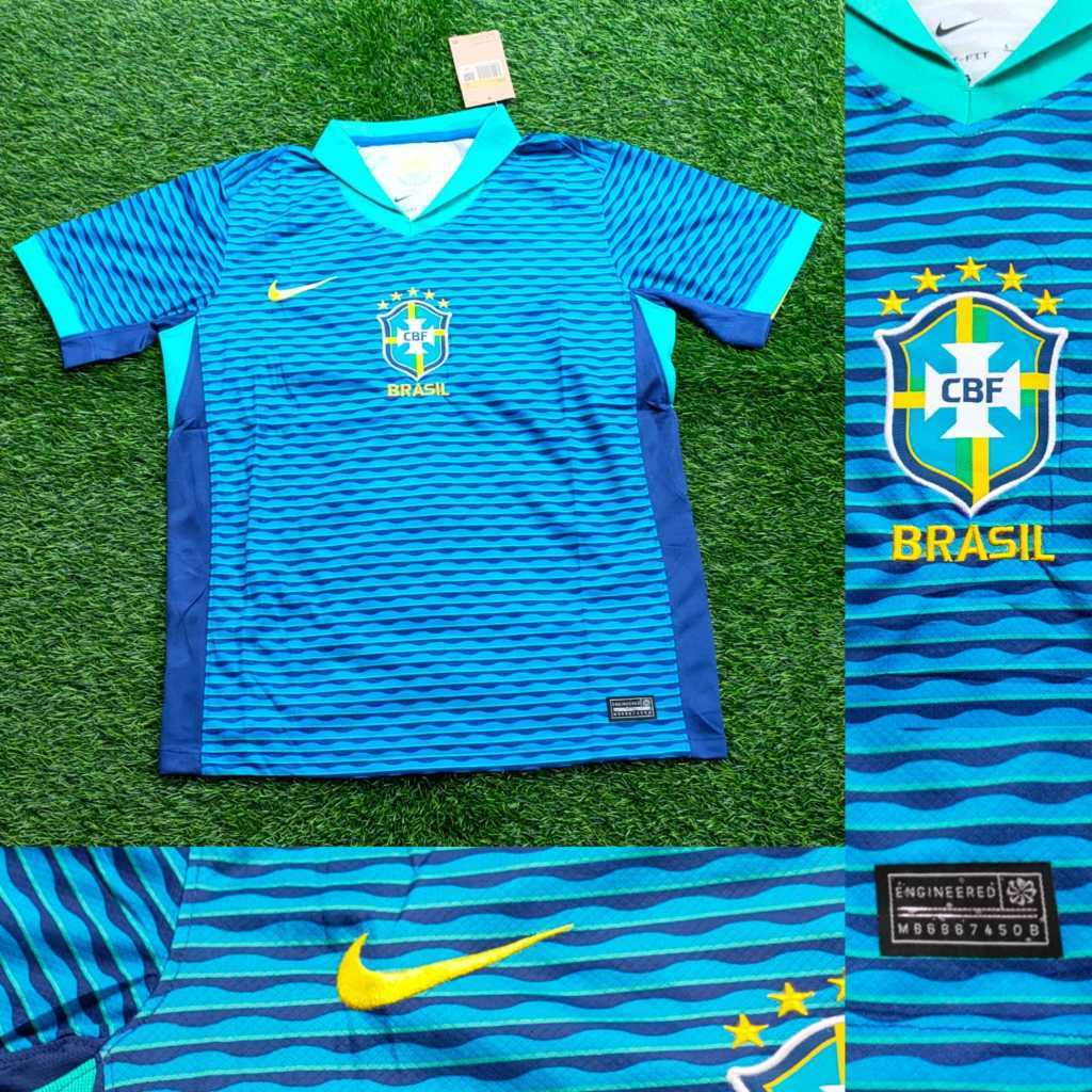 Jual JERSEY BOLA BRAZIL AWAY COPA AMERICA 2024 GRADE ORI TOP QUALITY