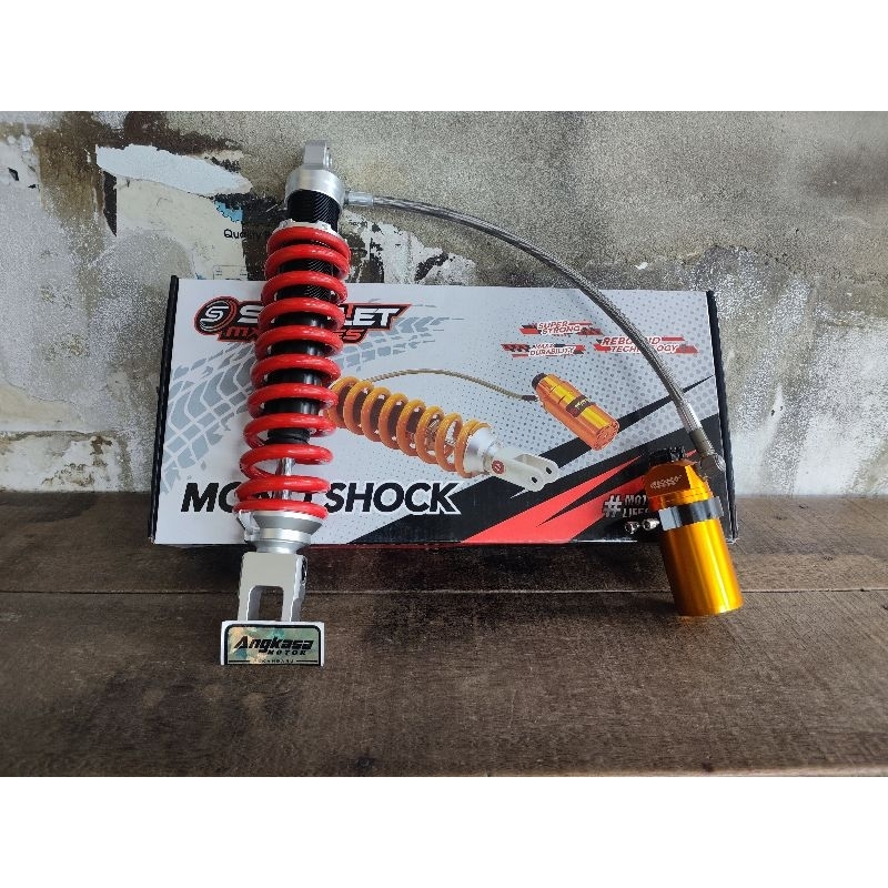 Jual monoshock scarlet racing Kawasaki klx 150 dtracker tabung pisah ...