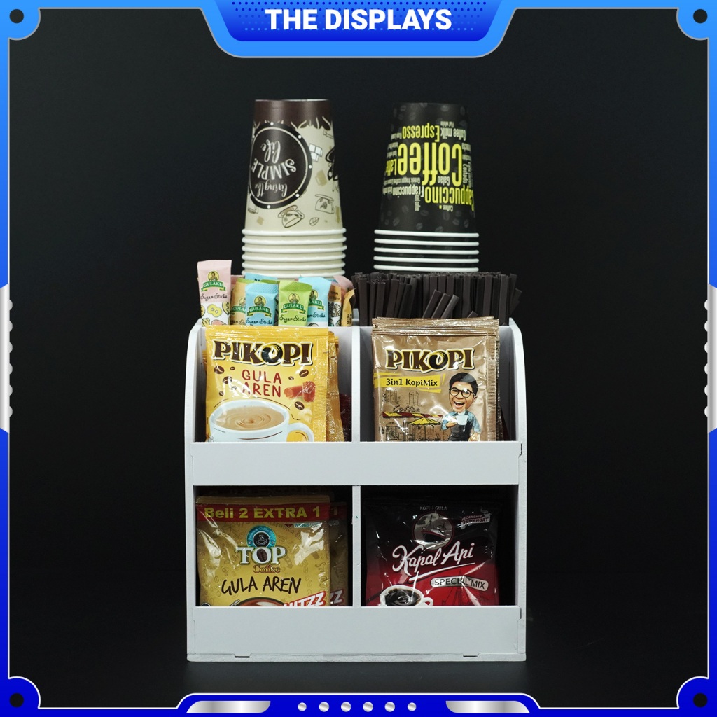 Jual Rak Paper Cup 2 Slot and Condiment Organizer PVC | Shopee Indonesia