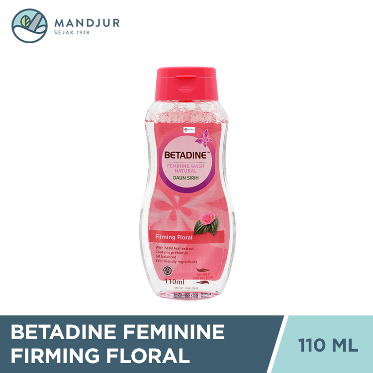 Jual Betadine Feminine Wash Natural Daun Sirih Firming Floral 110 mL