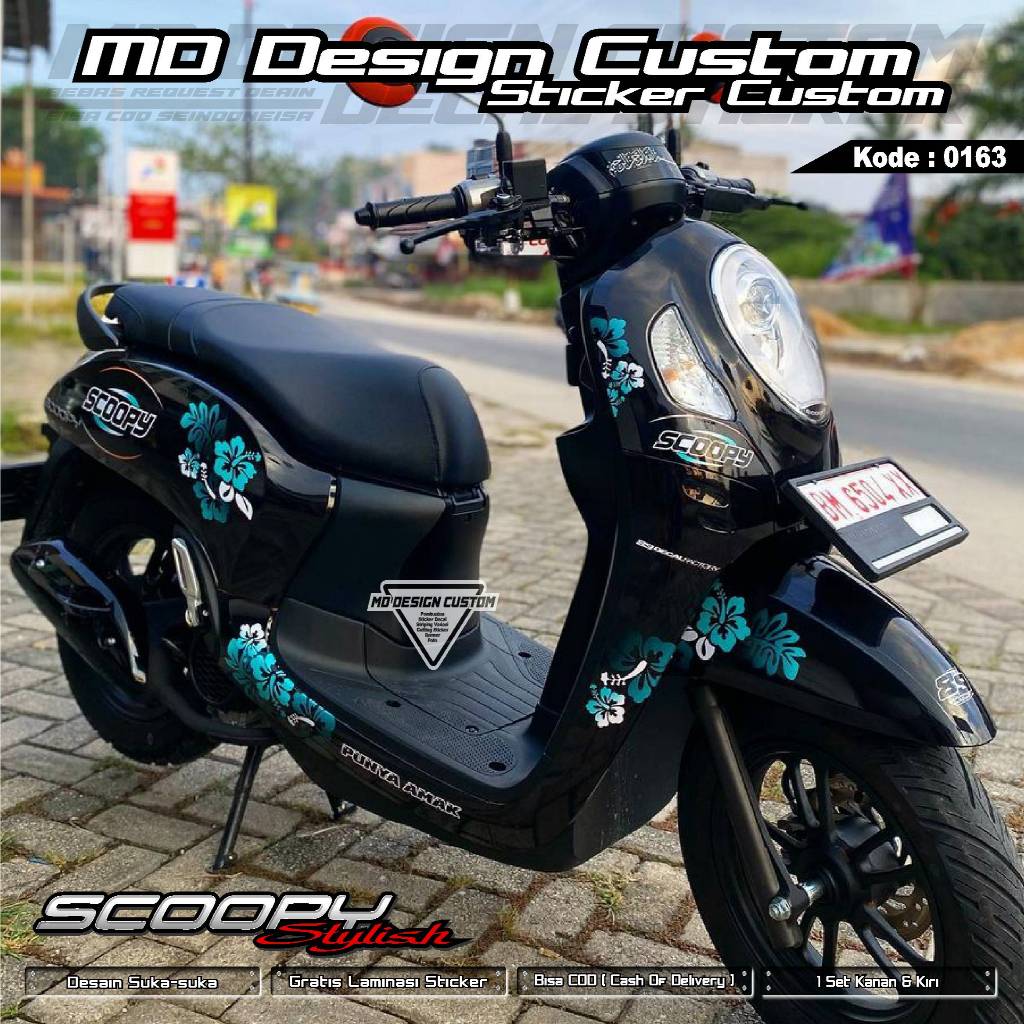 Jual 0163 (COD) Sticker Decal SCOOPY 2020-2023 FullBody Beas Request ...