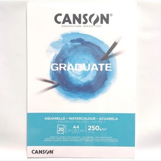 Jual Canson Graduate A4 Watercolour Paper Cold Pressed 20 Sheets 250 ...