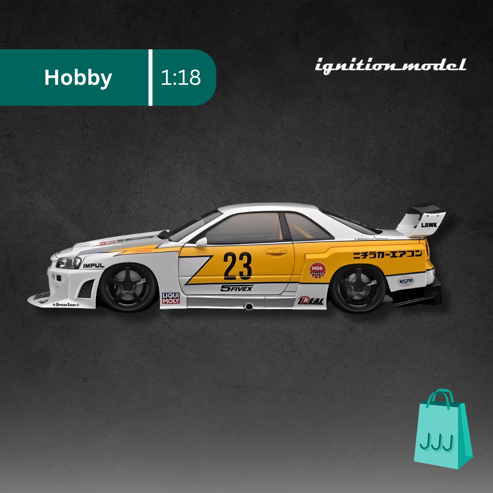 Jual Ignition Model / 1:18 Nissan LB-ER34 Super Silhouette