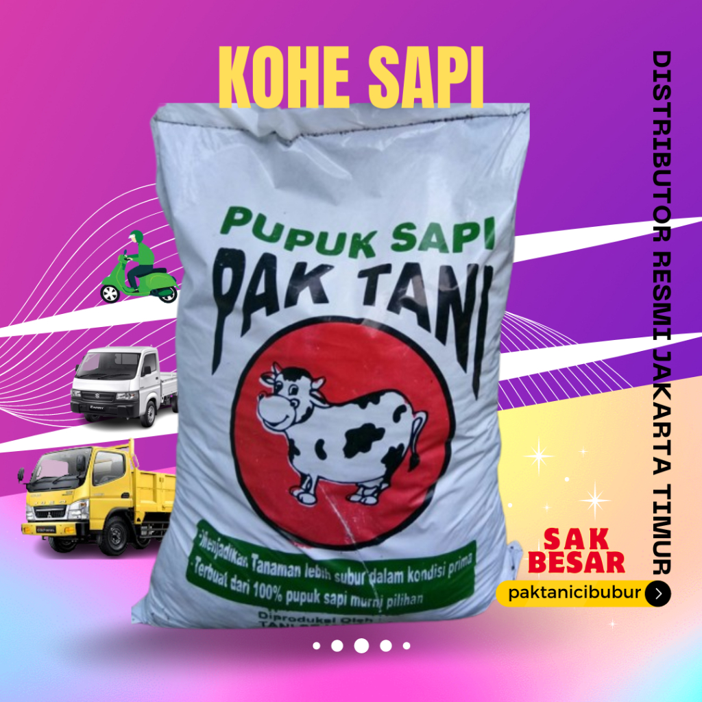 Jual Pupuk Kandang Sapi Cap Pak Tani 100% Organik KoHe Siap Pakai ...