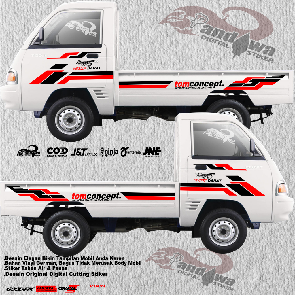 Jual Terbaru Cutting Stiker Mobil Pick Up Suzuki Carry Pick Up Terbaru