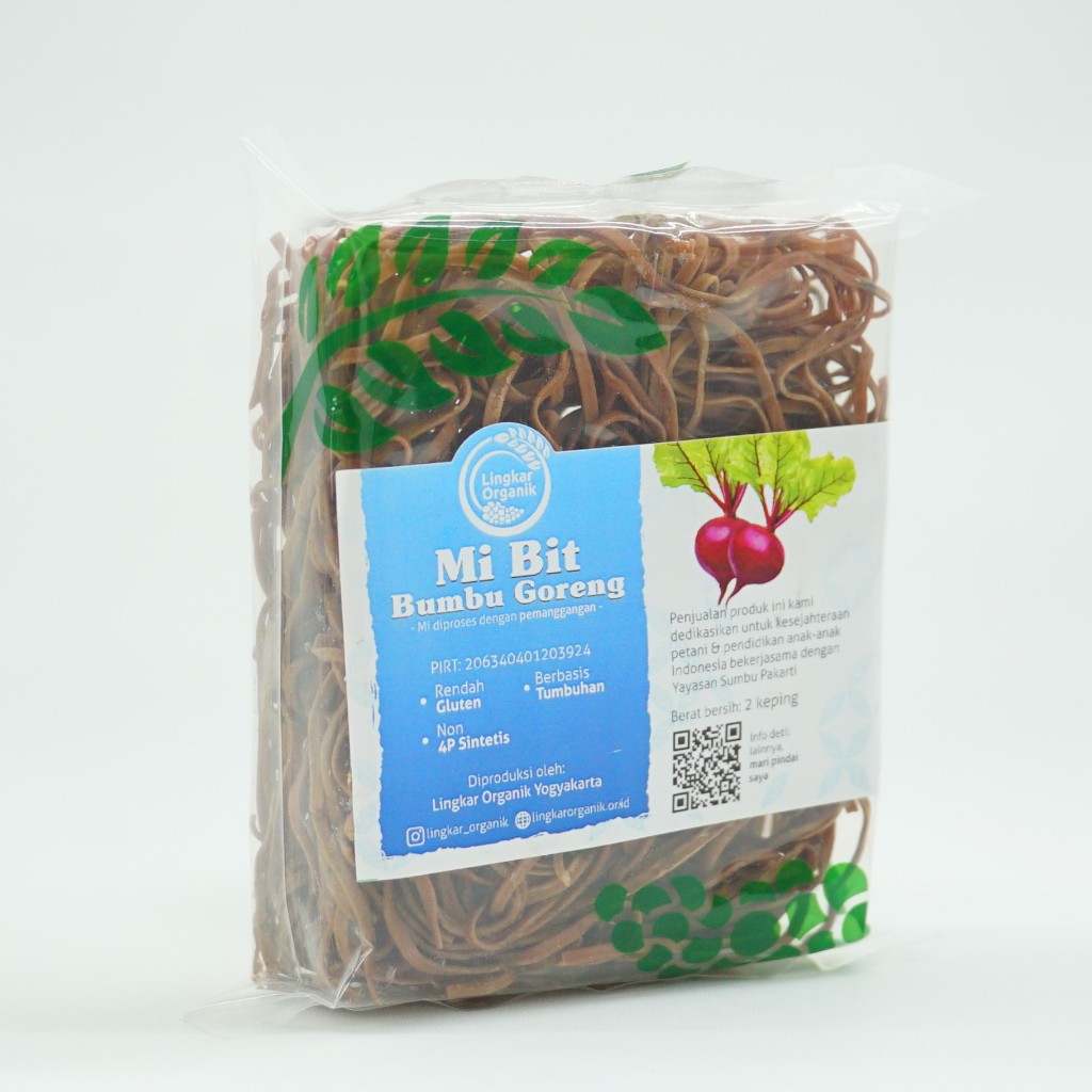 Jual Lingkar Organik Mie Sayur Bumbu Bit Natural 2 KEPING (200gr ...
