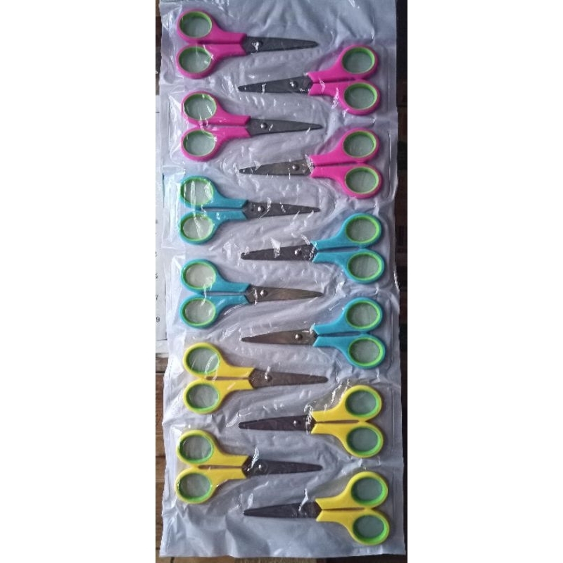 Jual 1 RENTENG (12PCS) GUNTING KECIL TAJAM WARNA WARNI | Shopee Indonesia