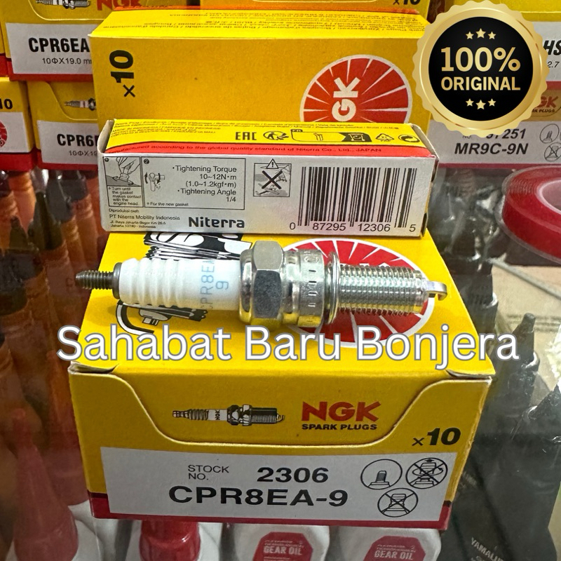 Jual Busi NGK CPR8EA-9 Original Beat Karbu/Spacy Karbu/Beat FI/Aerox ...