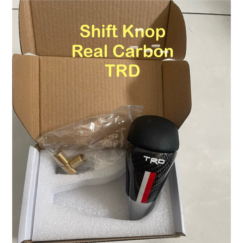 Jual Shift knob TRD real carbon Toyota Avanza Rush Agya Calya Daihatsu ...
