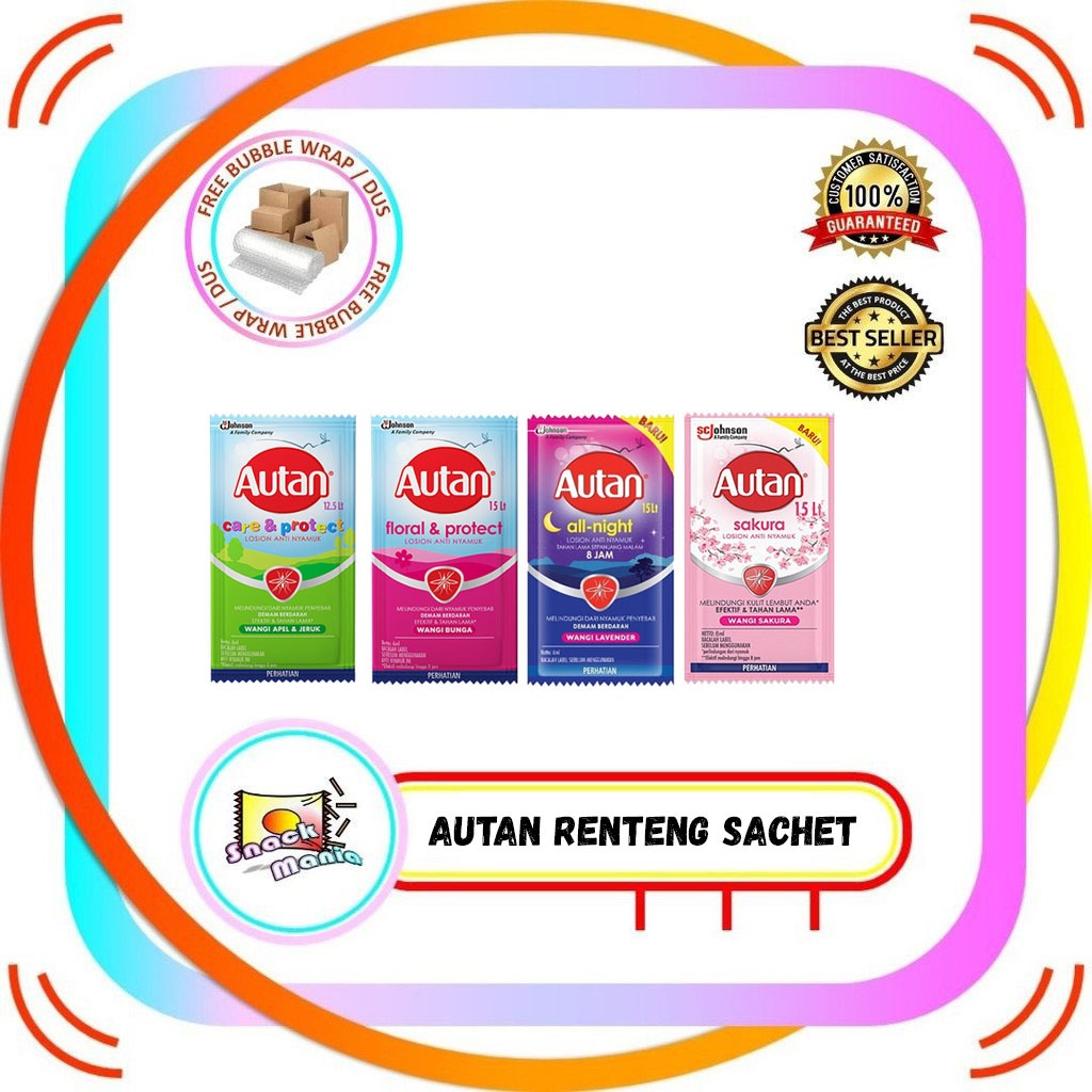 Jual Autan Lotion Anti Nyamuk Wangi Sakura | All Night | Floral | Care ...