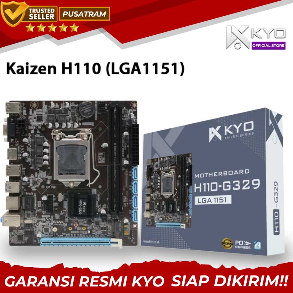 Jual Motherboard KYO KAIZEN H110 Socket LGA1151 DDR4 Mobo H110 INTEL ...
