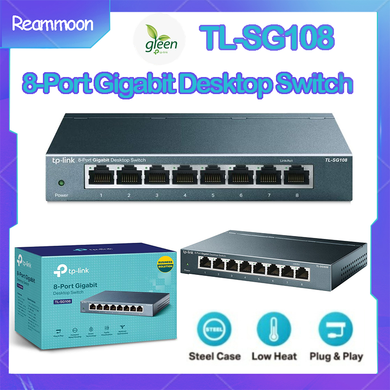 Jual TP Link Switch Hub 8 Port TL-SG108 Htb Gigabit 1000 Mbps Router ...