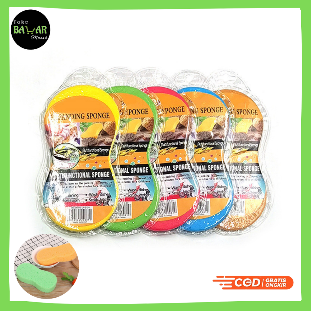 Jual Spons Busa Cuci Motor Mobil / Sponge Busa Cuci Piring / Foam Wash ...