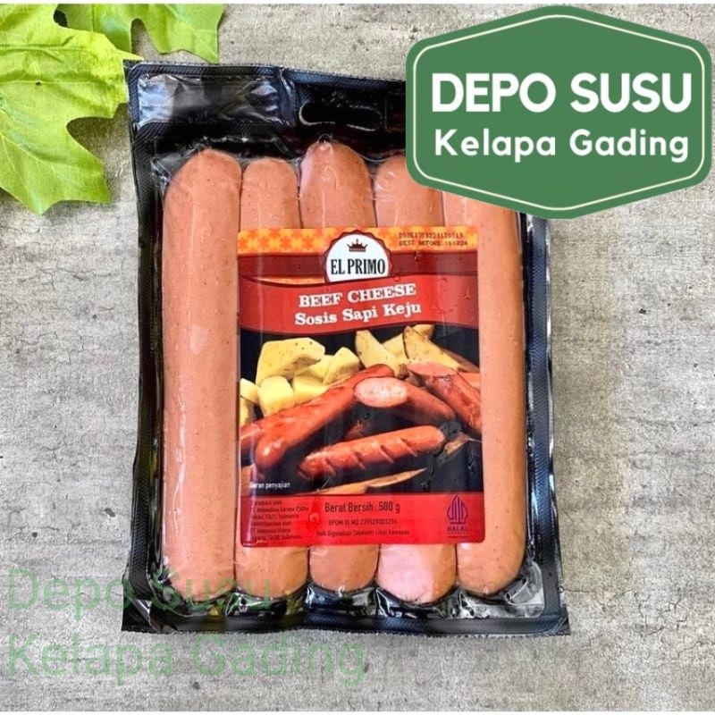 Jual El Primo 500gr Beef Cheese | Bratwurst | Pastrami Pre Sliced ...