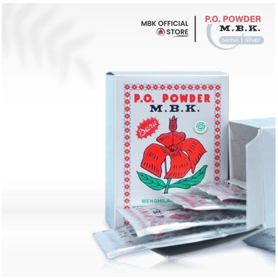 Jual MBK PO Powder Sachet Silver | Bedak Tabur 13.6g | Menghilangkan ...