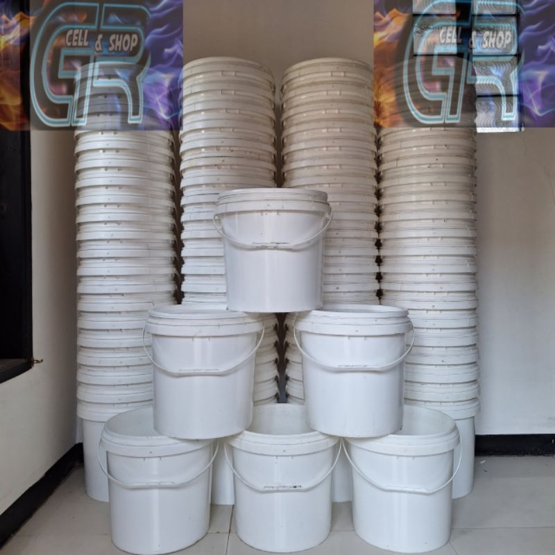 Jual Ember Pail 25kg 20Liter + Tutup Gagang Multifungsi | Shopee Indonesia