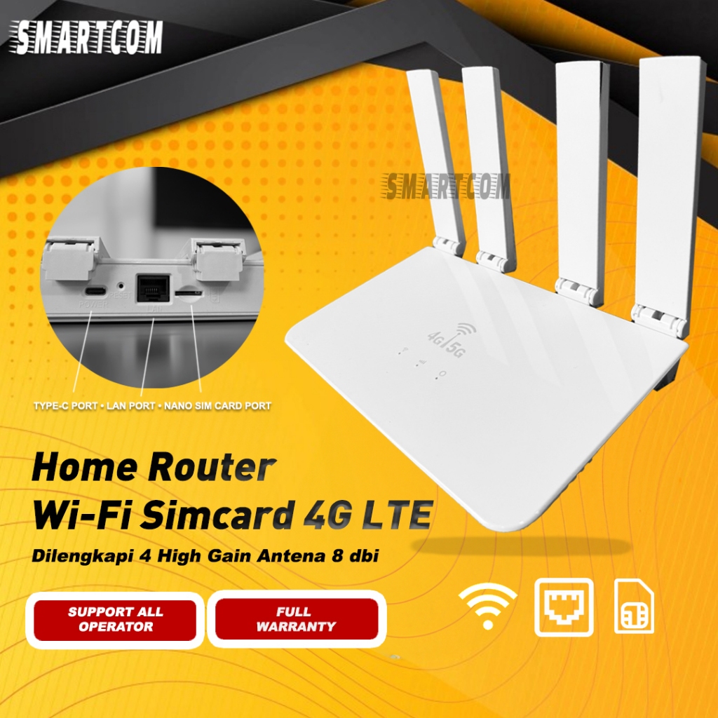 Jual SMARTCOM ~ Wifi Wireless Router 4G LTE CPE C301 150Mbps All ...