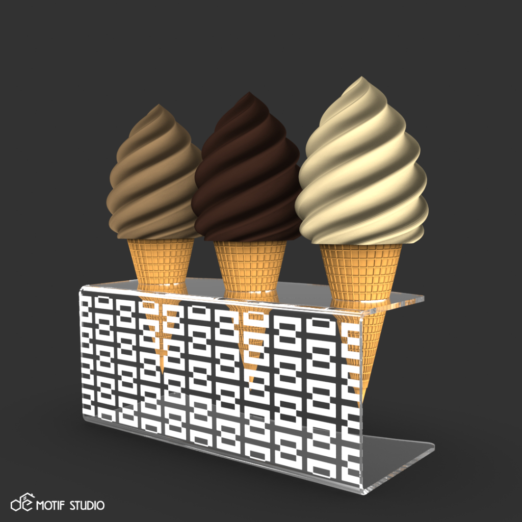 Jual ICE CREAM GELATO CONE CONES STAND HOLDER DISPLAY RACK CLEAR ...