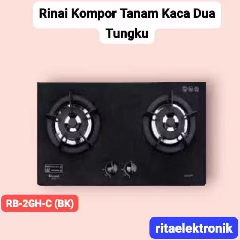 Jual Kompor Gas Rinnai Tanam Kac Dua Tungku/Kompor Tanam 2 Tungku ...