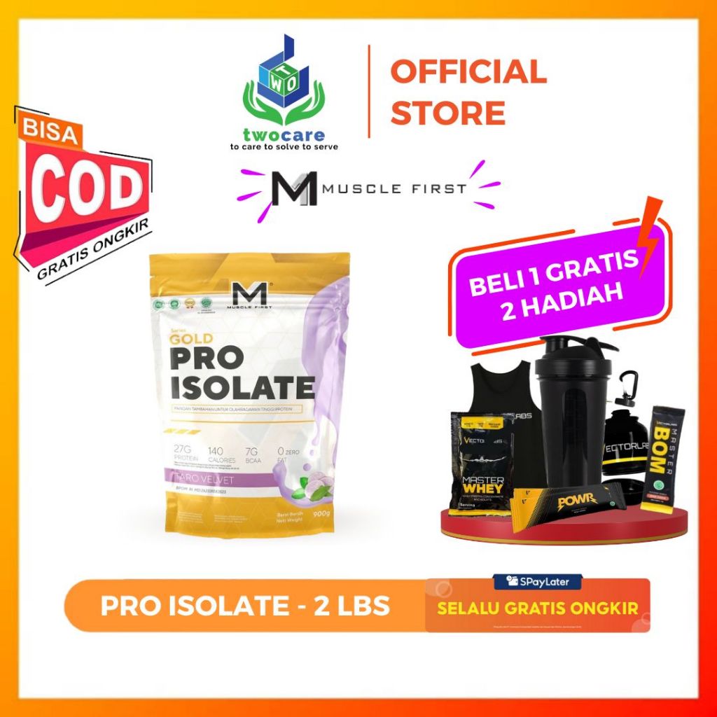 Jual Muscle First Gold Pro Isolate Protein 2LB 2 LB Whey Isolate M1 ...