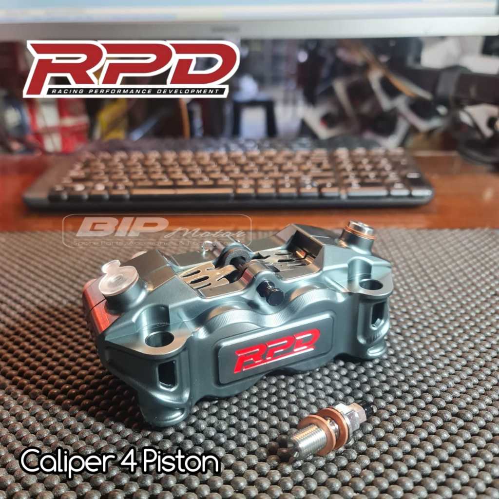 Jual CALIPER RPD RADIAL 4 PISTON CNC TITAN GREY & BLACK | Shopee Indonesia
