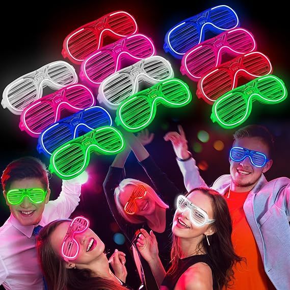 Jual Anbolt LED Glasses Glow Party Lights Night Glow Party Colorful ...