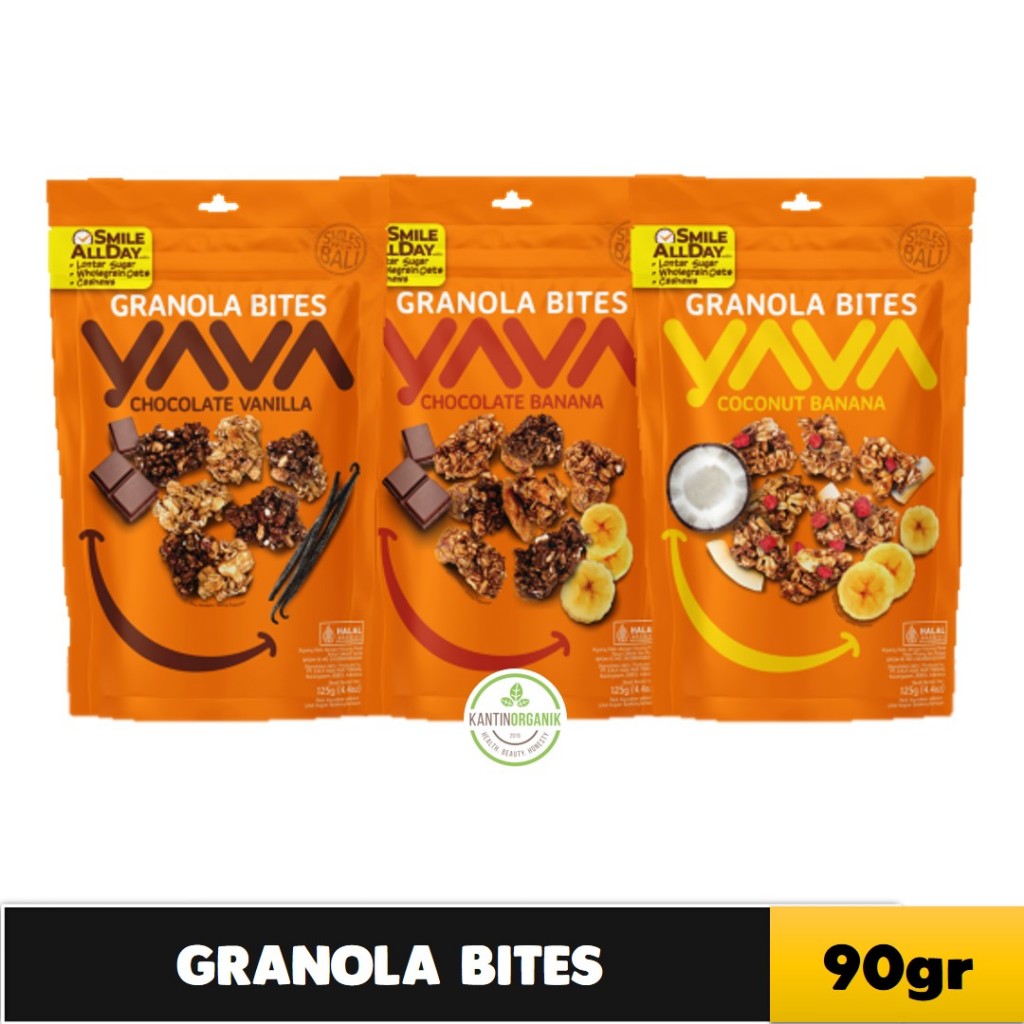 Jual Yava Granola Bites Chocolate Vanilla |Tropical Fruits |Coconut ...