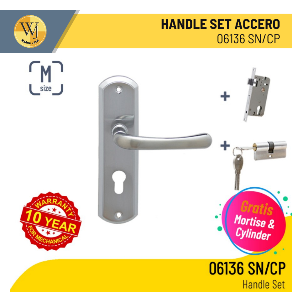 Jual Plat Handle Set Accero 06136 ukuran M / Handle Pintu Set | Shopee ...