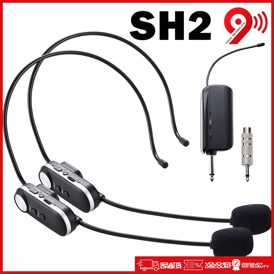 Jual COD Cepat TaffSTUDIO Wireless Microphone Headset PCS