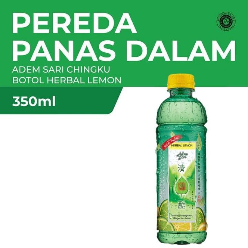 Jual ADEM SARI CHINGKU 350ML BOTOL / KALENG / MADU LEMON TEA HERBAL ...