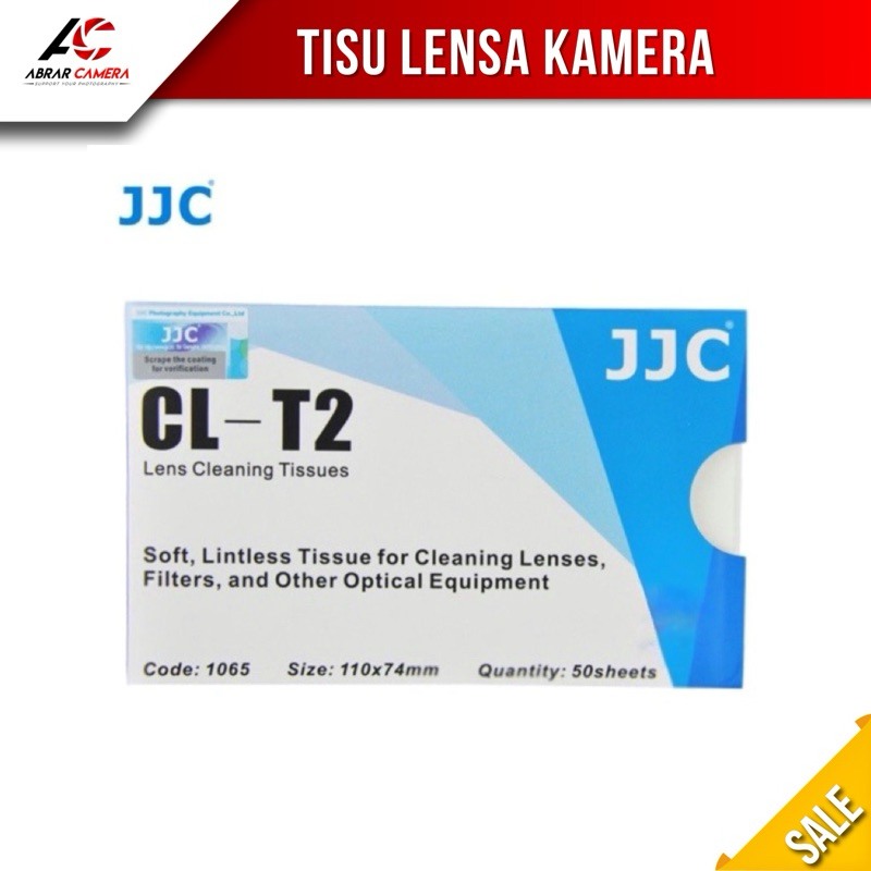 Jual JJC Cleaning Tissue CL-T2 for Camera Lens and Accessories tisu ...