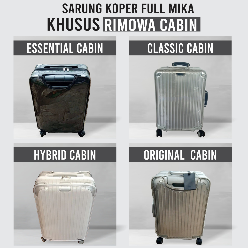 Jual Cover Sarung Koper Full Mika Untuk Rimowa Cabin Original