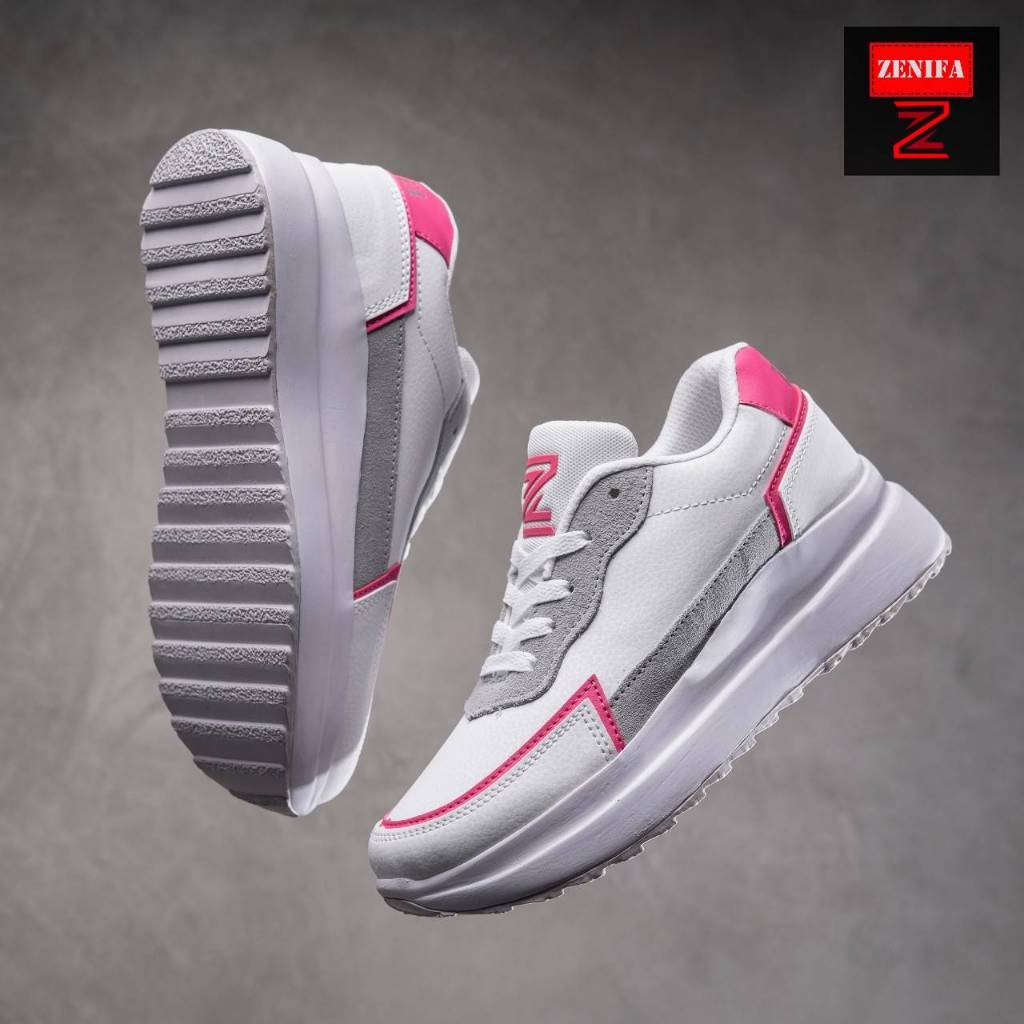Jual Zenifa Shoes Sepatu Wanita Sneakers Korea bahan tebal