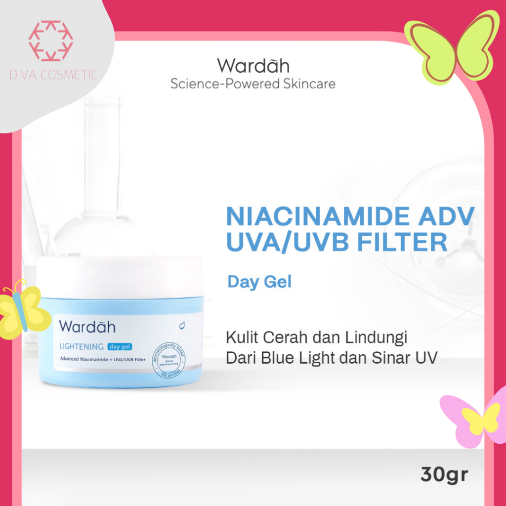 Jual DIVA Wardah Lightening Day Gel 20 ml & 30 gr Moisturizer