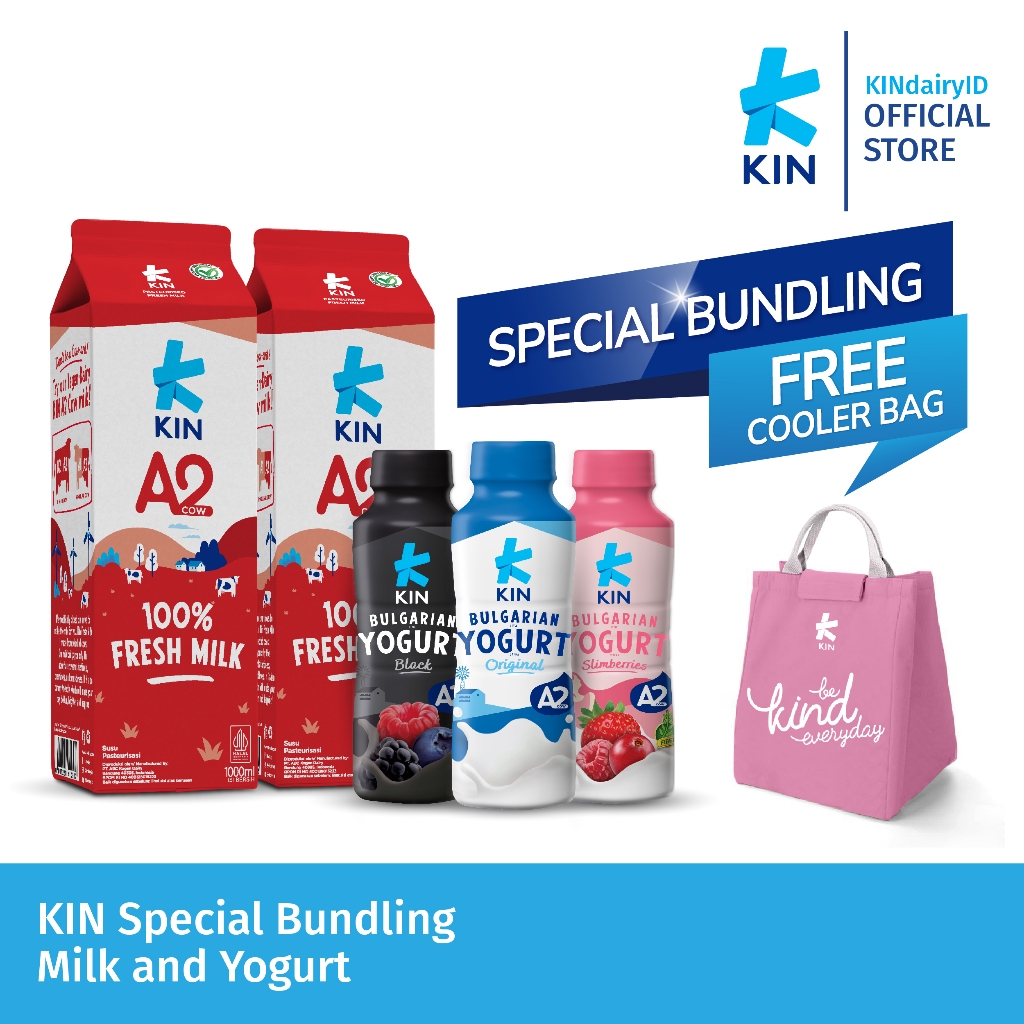 Jual [Special Nataru] KIN Special Bundling Susu dan Yogurt FREE Cooller ...