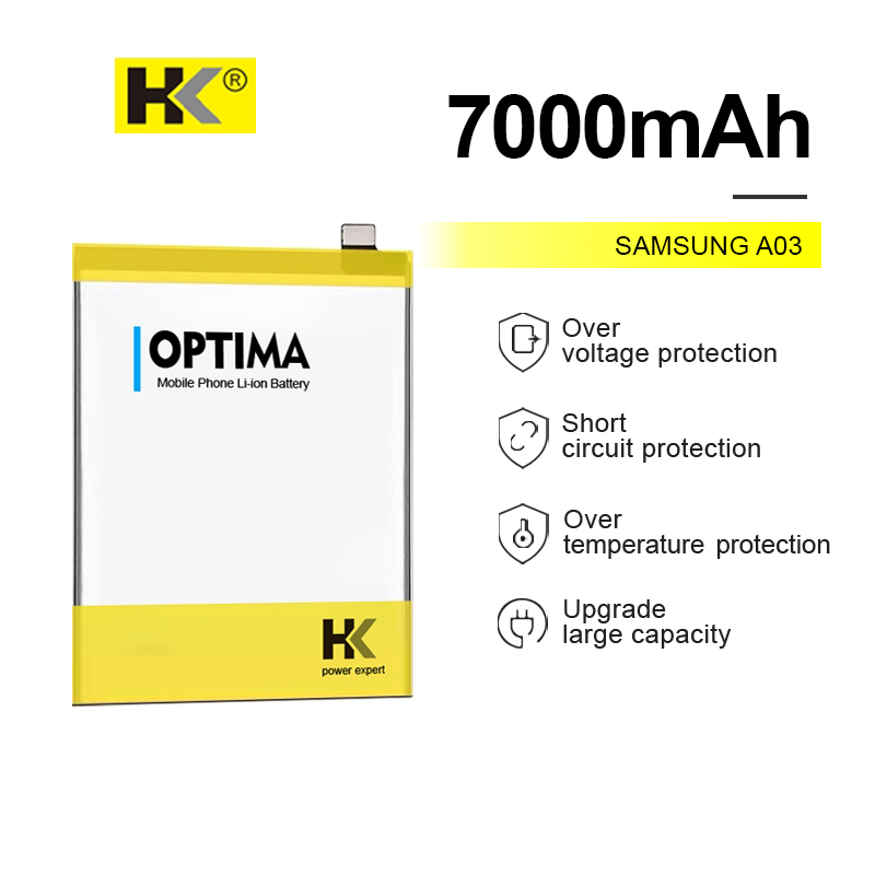 Jual HK Optima Baterai Samsung A03 HQ-50N 7000mAh 3.85V Double IC ...
