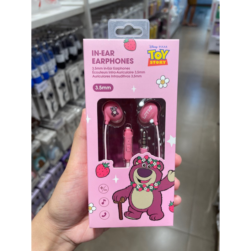 EARPHONES MINISO LOTSO DISNEY PIXAR COLLECTION 3,5mm ANDROID 120cm