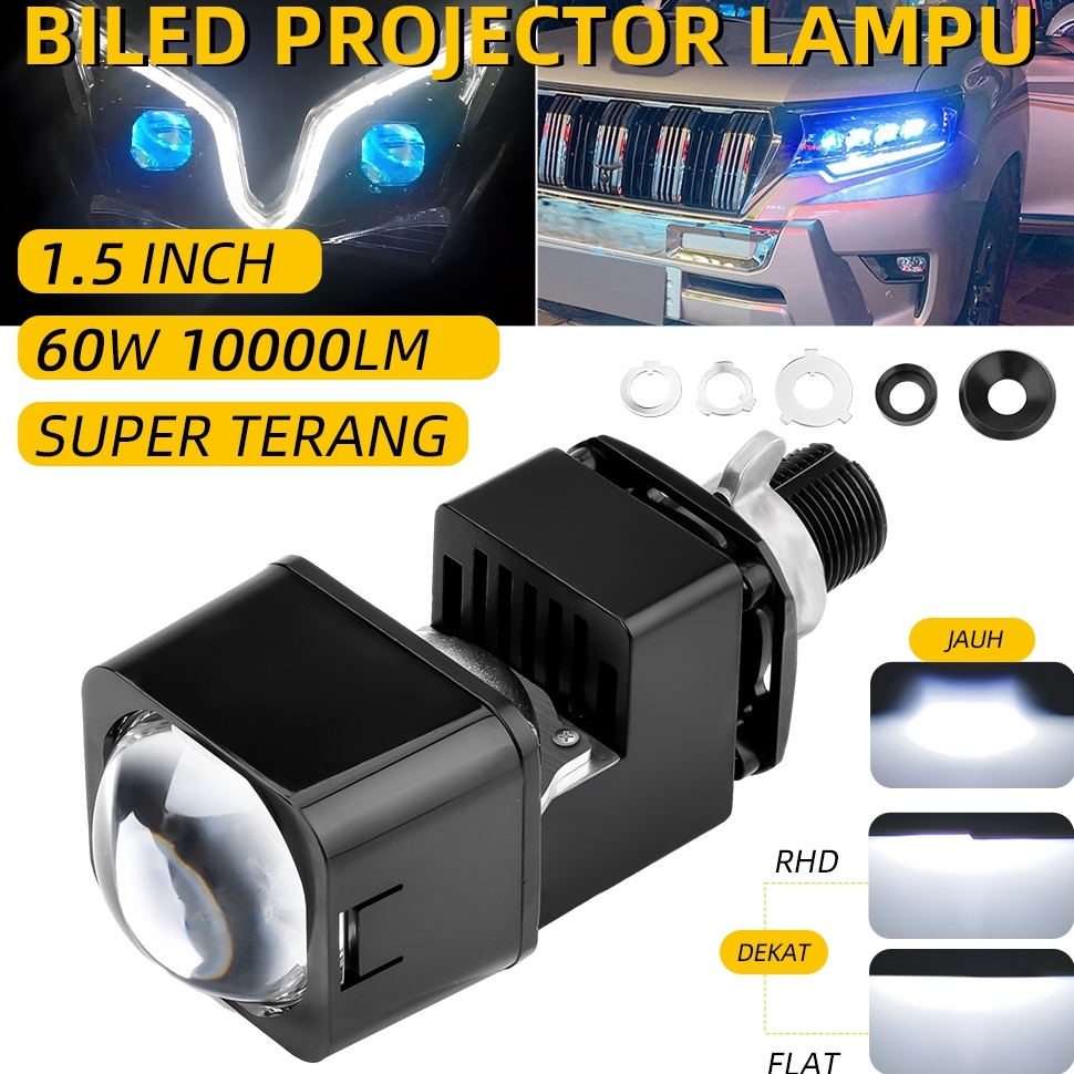Jual Menarik Projector Projie Matrix X1 BiLED 15 Inch Motor Mobil free ...