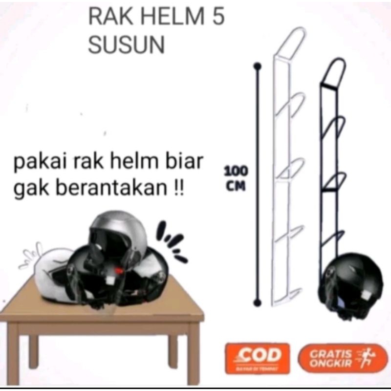 Jual Rak gantung helm / gantungan helem bahan besi | Shopee Indonesia