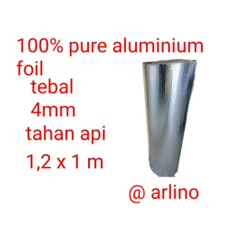 aluminium bubble foil peredam panas mobil, dapur asli tahan api dan bakar double side peredam panas atap meteran