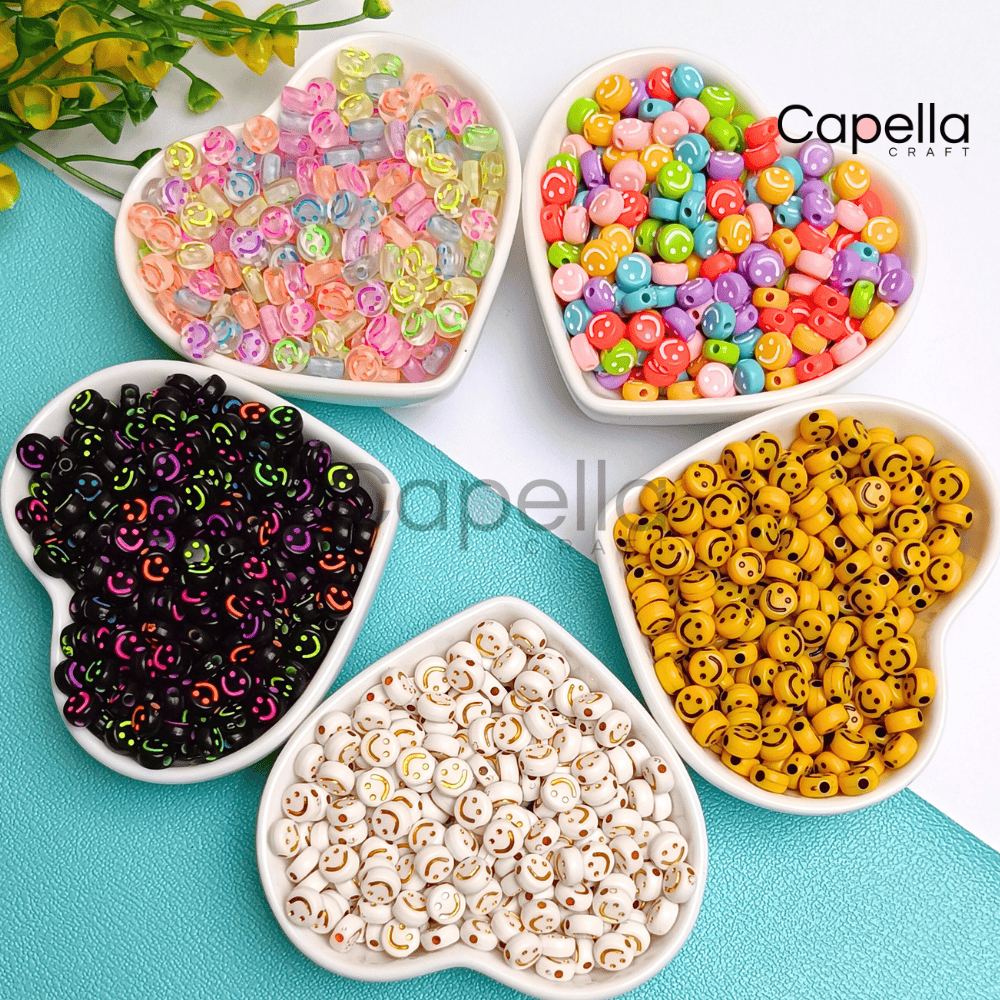 Jual Manik Mote Emoji Smile - Manik Manik Gambar Senyum | Shopee Indonesia