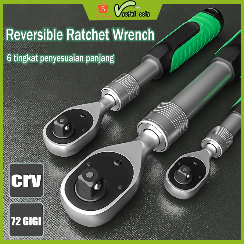 Jual Usefultools Kunci Pas Ratchet Telescopic CR-V Quick Release ...